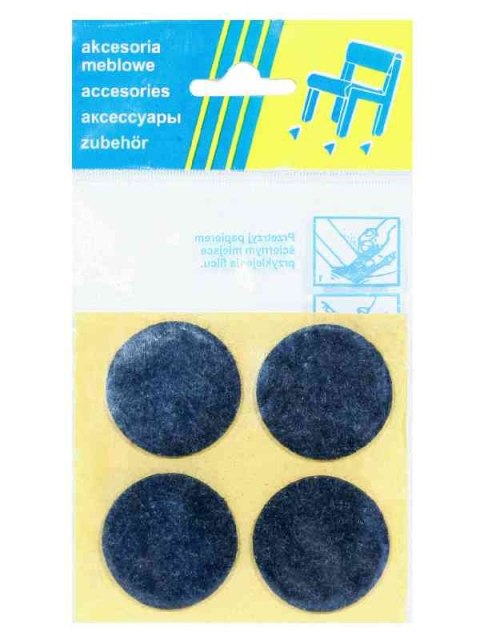 UN PODKŁADKA FILCOWA BLISTER CZARNA FI 40MM - 4SZT UN PODKŁADKA FILCOWA BLISTER CZARNA FI 40MM - 4SZT