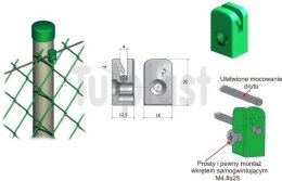 UN PRZELOTKA DRUTU MOCOWANA NA WKRĘT PD/A ZIELONA