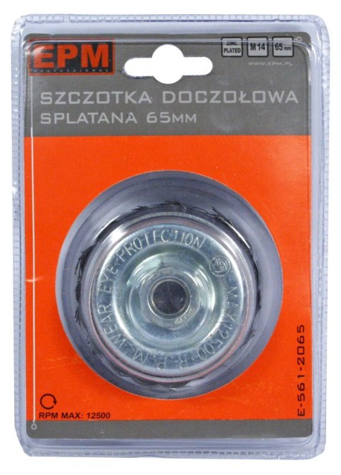 EPM SZCZOTKA DOCZOŁOWA SPLATANA 65MM ZN EPM SZCZOTKA DOCZOŁOWA SPLATANA 65MM ZN