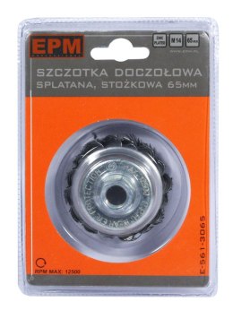 EPM SZCZOTKA DOCZOŁOWA SPLATANA STOŻEK 65MM ZN