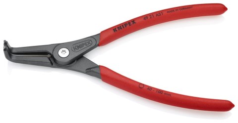 KNIPEX PRECYZYJNE SZCZYPCE DO PIERŚCIENI ZEW.WYGIĘTE 210MM