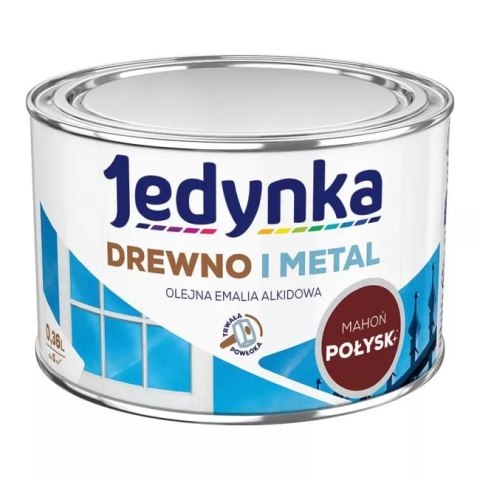 JEDYNKA EMALIA ALKIDOWA DO DREWNA I METALU MAHOŃ 0,36L