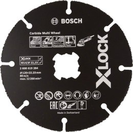 BOSCH TARCZA TNĄCA X-LOCK CARBIDE MULTI WHEEL 125*1*22.23 10 SZT.