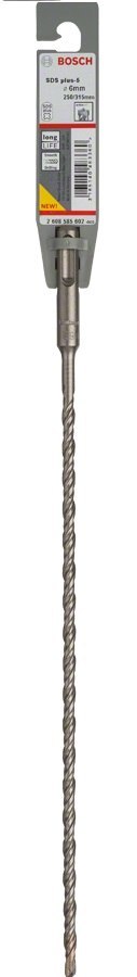 BOSCH WIERTŁO DO MŁOTKÓW SDS+ PLUS-5 6*315MM BOSCH WIERTŁO DO MŁOTKÓW SDS+ PLUS-5 6*315MM