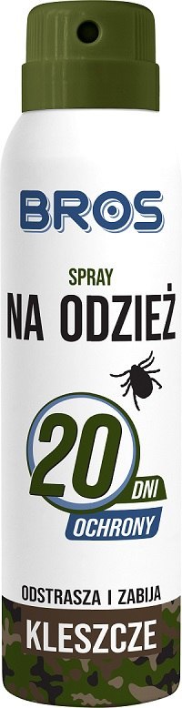 BROS ODSTRASZA I ZABIJA KLESZCZE 120/90ML - SPRAY NA ODZIEŻ