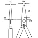 KNIPEX SZCZYPCE PŁASKIE WYDŁUŻONE IZOLOWANE 160MM