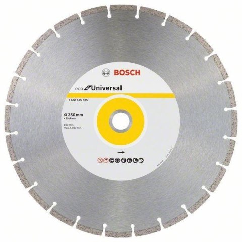BOSCH TARCZA DIAMENTOWA BUDOWLANA ECO SEGMENT 350MM BOSCH TARCZA DIAMENTOWA BUDOWLANA ECO SEGMENT 350MM