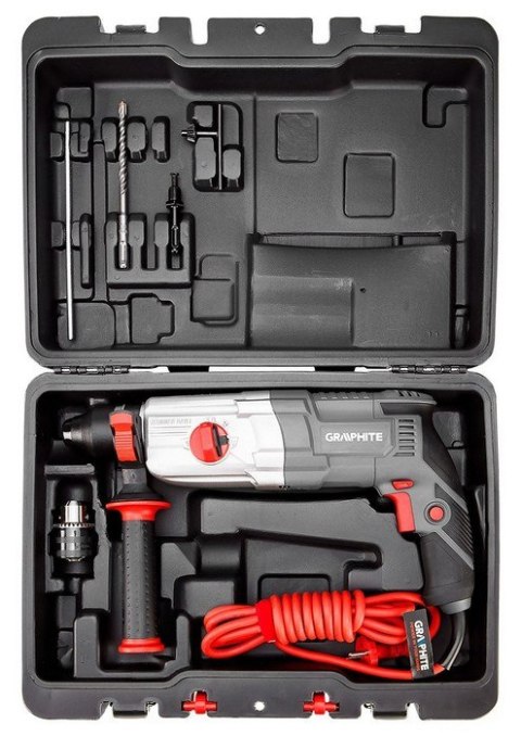 GRAPHITE MŁOTOWIERTARKA SDS+ 800W WALIZKA GRAPHITE MŁOTOWIERTARKA SDS+ 800W WALIZKA
