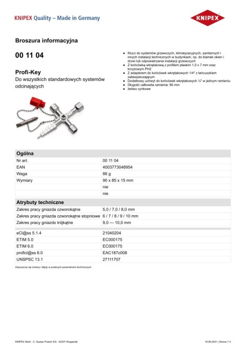 KNIPEX KLUCZE WIELOFUNKCYJNE DO SZAF STEROWNICZYCH TWINKEY KNIPEX KLUCZE WIELOFUNKCYJNE DO SZAF STEROWNICZYCH TWINKEY