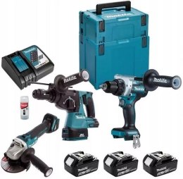 MAKITA ZESTAW COMBO LI-LON 18V DGA506+DHR243+DDF486 3*5.0AH MAKPAC