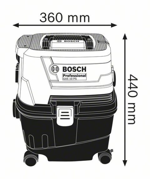 BOSCH ODKURZACZ UNIWERSALNY GAS 15 PS BOSCH ODKURZACZ UNIWERSALNY GAS 15 PS