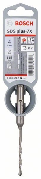 BOSCH WIERTŁO DO MŁOTKÓW SDS+ 7X 4.0*50/115MM BOSCH WIERTŁO DO MŁOTKÓW SDS+ 7X 4.0*50/115MM