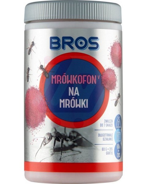 BROS ŚRODEK NA MRÓWKI - MRÓWKOFON 60G + 20% GRATIS.