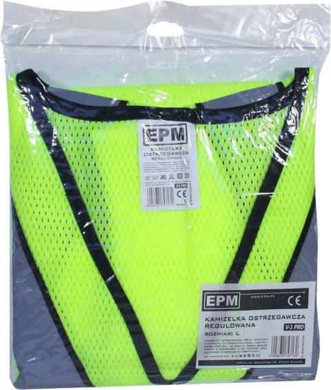EPM KAMIZELKA ODBLASKOWA ŻÓŁTA V-3 PRO L EPM KAMIZELKA ODBLASKOWA ŻÓŁTA V-3 PRO L