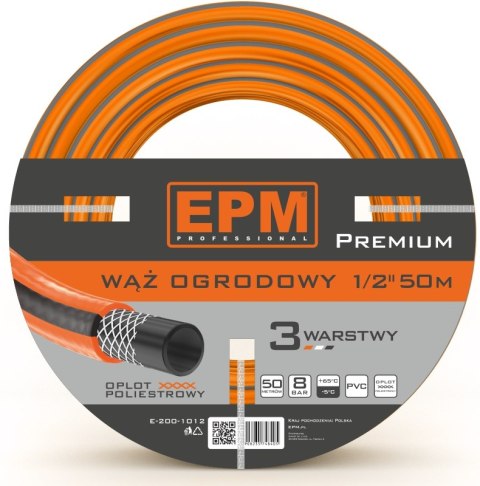 EPM WĄŻ ZBROJONY DO URZĄDZEŃ ZRASZAJĄCYCH 1/2 50MB PREMIUM