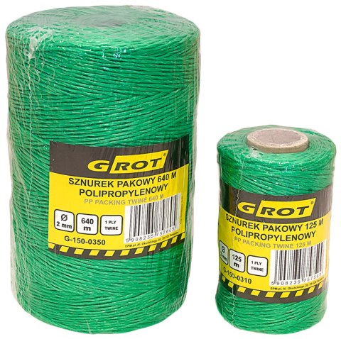 GROT SZNUREK POLIPROPYLENOWY PAKOWY 2MM 640MB GROT SZNUREK POLIPROPYLENOWY PAKOWY 2MM 640MB