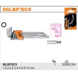 BETA KOMPLET KLUCZY TRZPIENIOWYCH HEX 9 SZTUK 1.5-10MM