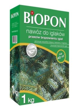 BIOPON NAWÓZ -- DO IGLAKÓW . PRZECIW BRĄZOWIENIU IGIEŁ 1 KG