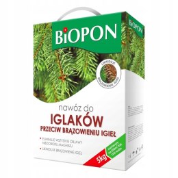 BIOPON NAWÓZ -- DO IGLAKÓW . PRZECIW BRĄZOWIENIU IGIEŁ 5 KG