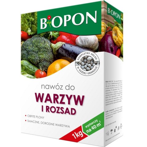 BIOPON NAWÓZ - DO POMIDORÓW, OGÓRKÓW I WARZYW 1 KG