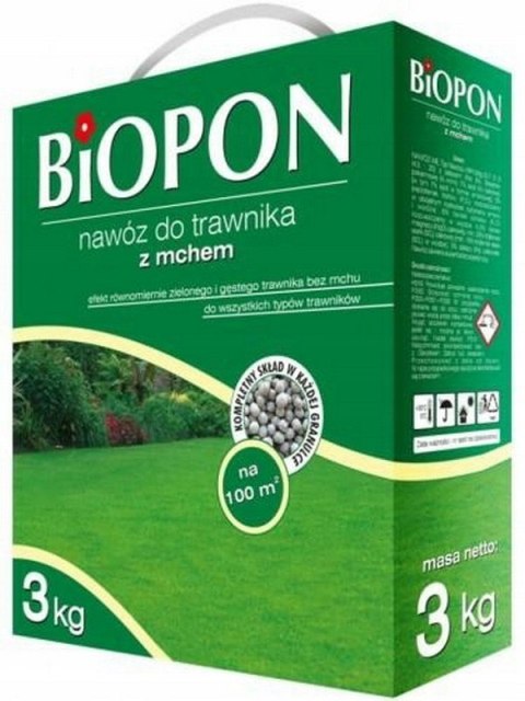 BIOPON NAWÓZ - DO . TRAWNIKA Z MCHEM 3 KG