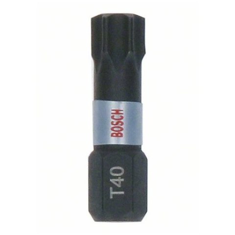 BOSCH BIT, GROT, KOŃCÓWKA T40 25MM IMP 25PCS