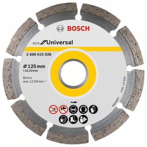 BOSCH TARCZA DIAMENTOWA BUDOWLANA ECO SEGMENTOWA 125MM BOSCH TARCZA DIAMENTOWA BUDOWLANA ECO SEGMENTOWA 125MM