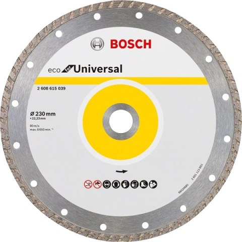 BOSCH TARCZA DIAMENTOWA BUDOWLANA ECO TURBO 230MM BOSCH TARCZA DIAMENTOWA BUDOWLANA ECO TURBO 230MM