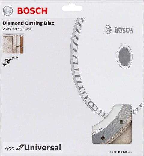 BOSCH TARCZA DIAMENTOWA BUDOWLANA ECO TURBO 230MM BOSCH TARCZA DIAMENTOWA BUDOWLANA ECO TURBO 230MM
