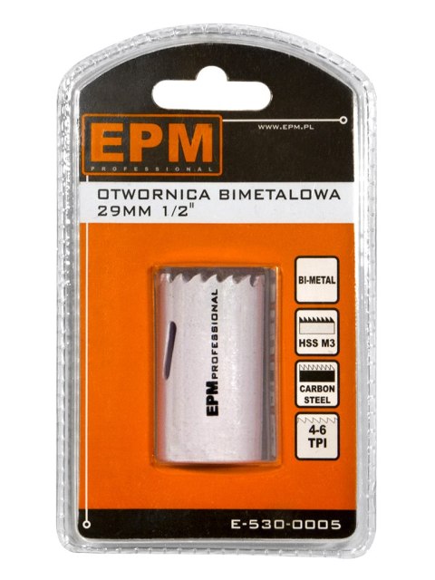 EPM OTWORNICA BI-METALOWA 29MM UCHWYT 1/2'' EPM OTWORNICA BI-METALOWA 29MM UCHWYT 1/2''