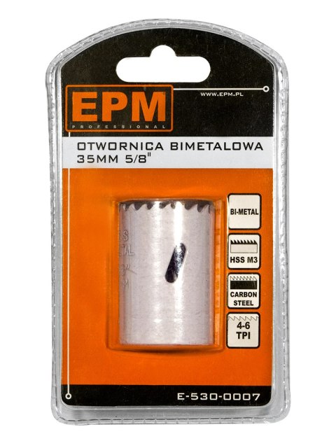 EPM OTWORNICA BI-METALOWA 35MM UCHWYT 5/8'' EPM OTWORNICA BI-METALOWA 35MM UCHWYT 5/8''