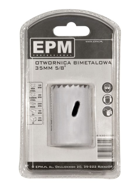 EPM OTWORNICA BI-METALOWA 35MM UCHWYT 5/8'' EPM OTWORNICA BI-METALOWA 35MM UCHWYT 5/8''