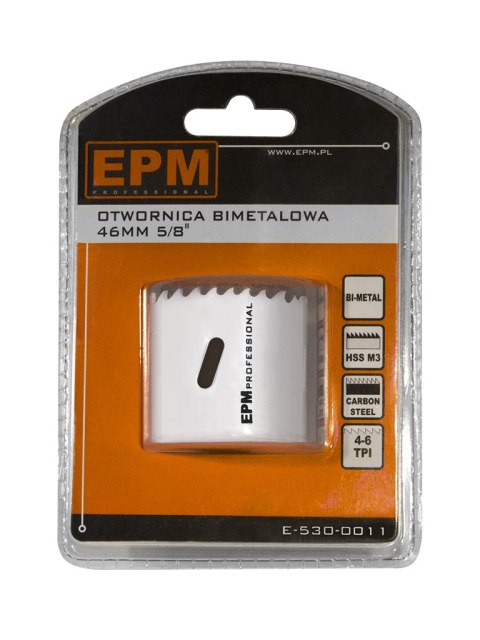 EPM OTWORNICA BI-METALOWA 46MM UCHWYT 5/8'' EPM OTWORNICA BI-METALOWA 46MM UCHWYT 5/8''