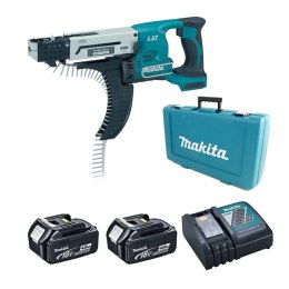 MAKITA WKRĘTARKA AKUMULATOROWA Z MAGAZYNKIEM 18V LI-ION 2*3.0AH