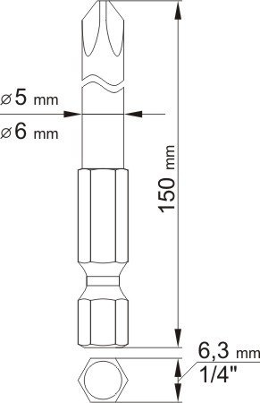 YATO BIT, GROT, KOŃCÓWKA 2SZT DŁUGIE KRZYŻ. PH1*150 PH2*150 YATO BIT, GROT, KOŃCÓWKA 2SZT DŁUGIE KRZYŻ. PH1*150 PH2*150