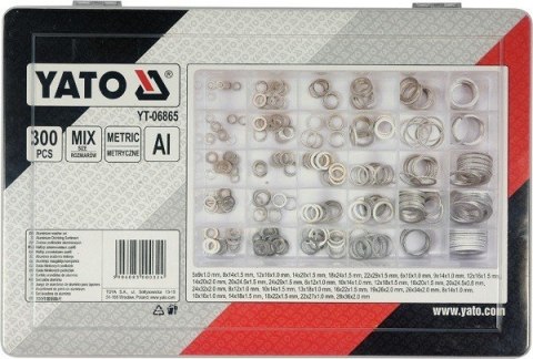 YATO ZESTAW PODKŁADEK ALUMINIOWYCH 300 SZT. MIX ROZMIARÓW YATO ZESTAW PODKŁADEK ALUMINIOWYCH 300 SZT. MIX ROZMIARÓW
