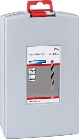 BOSCH ZESTAW WIERTEŁ 25 SZT. POINTTEQ DO METALU 1-13MM