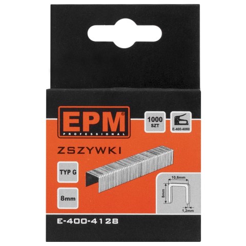 EPM ZSZYWKI TYP G 1000SZT 10.6MM*1.2MM 10MM EPM ZSZYWKI TYP G 1000SZT 10.6MM*1.2MM 10MM