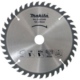 MAKITA PIŁA SPIEKOWA DO DREWNA 165*20*40Z