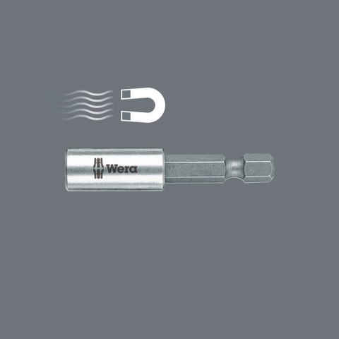 WERA UCHWYT MAGNETYCZNY ZE STALI NIERDZEWNEJ 1/4'' 50MM BLISTER WERA UCHWYT MAGNETYCZNY ZE STALI NIERDZEWNEJ 1/4'' 50MM BLISTER