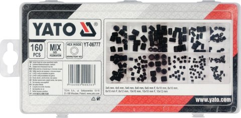 YATO 160 SZT ŚRUB IMBUSOWYCH BEZ ŁBA USTALAJĄCE MIX YATO 160 SZT ŚRUB IMBUSOWYCH BEZ ŁBA USTALAJĄCE MIX