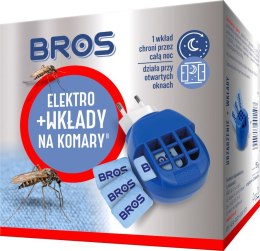 BROS ELEKTROFUMIGATOR +10 WKŁADÓW NA KOMARY