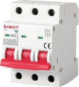 ENEXT WYŁĄCZNIK NADPRĄDOWY MCB.PRO60 3P B25A 6KA