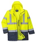 PORTWEST KURTKA OSTRZEGAWCZA OCIEPLANA S766YNR HI-VIS 5W1 XXL