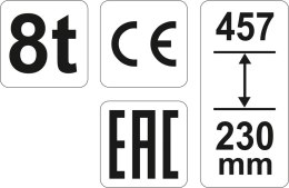 YATO PODNOŚNIK HYDRAULICZNY SŁUPKOWY 8T