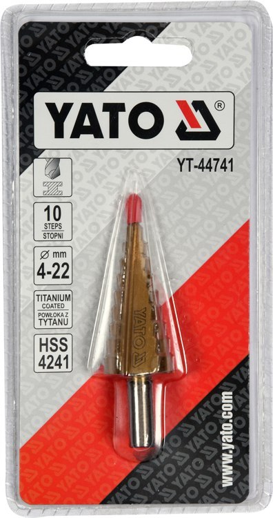 YATO WIERTŁO STOPNIOWE 4-22MM YATO WIERTŁO STOPNIOWE 4-22MM