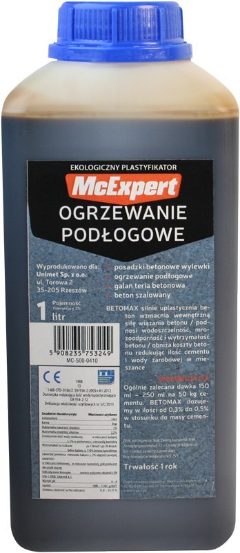 MC EXPERT PLASTYFIKATOR DO OGRZEWANIA PODŁOGOWEGO 1L