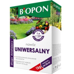 BIOPON NAWÓZ - DŁUGO DZIAŁAJĄCY UNIWERSALNY GRANULAT KARTON 1KG