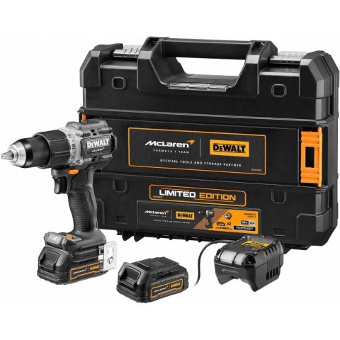 DEWALT WIERTARKO-WKRĘTARKA AKUMULATOROWA 18V 2*1.7AH TSTAK MACLAREN