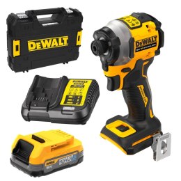 DEWALT ZAKRĘTARKA UDAROWA AKUMULATOROWA 1/4' 18V XR 1*1.7AH